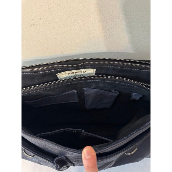 ROMEO 1931 LUXURY BRIEFCASE ITALIAN LEATHER ONE OF A KIND - Picture 6 of 12